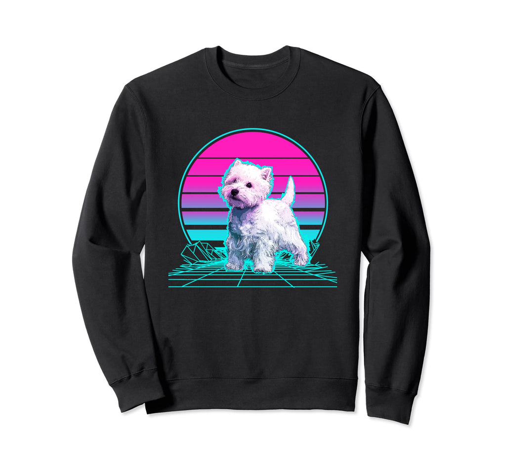 Sunset Westie Sweatshirt - Casual Everyday Wear Men Women - T-Shirt, Sweatshirt, Hoodie