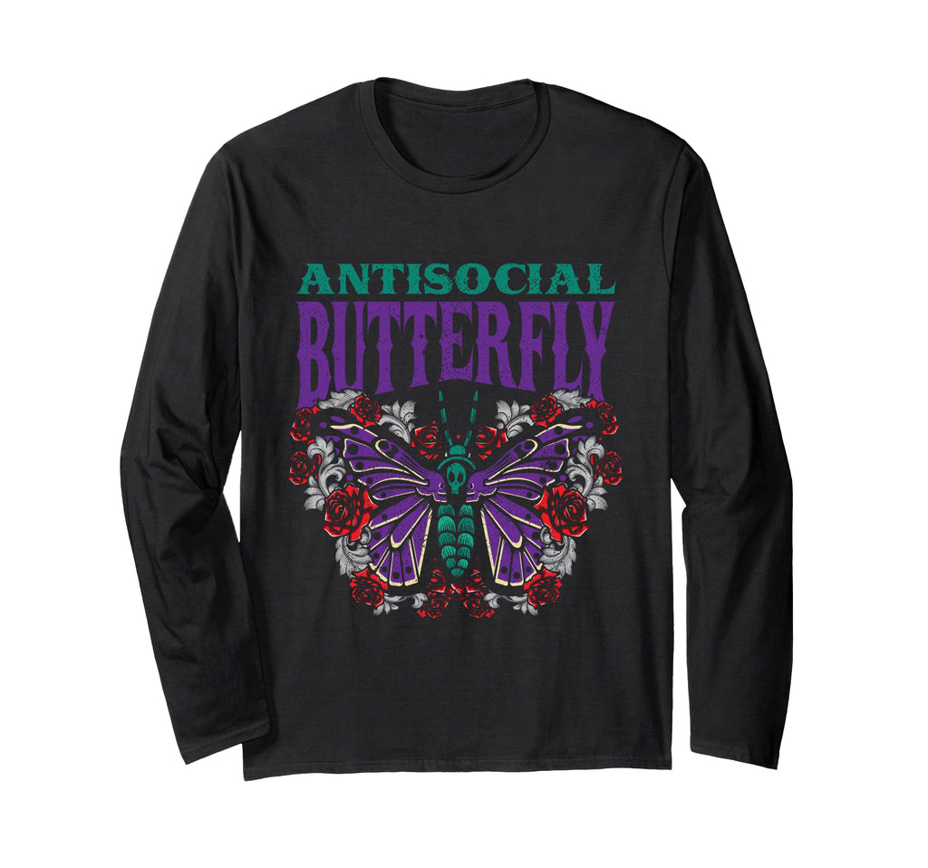 Butterfly Antisocial Entomologist T-Shirt - Graphic Print for Adults - T-Shirt, Sweatshirt, Hoodie