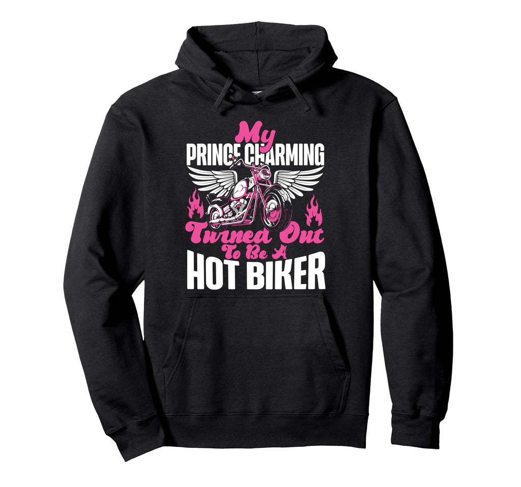 Motorcycle Biker Girlfriend My Prince Hoodie - Aesthetic Graphic Unisex - T-Shirt, Sweatshirt, Hoodie