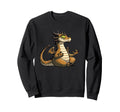 Meditation Dragon Yoga Pose Sweatshirt - Fun Novelty Design for Adults - T-Shirt, Sweatshirt, Hoodie