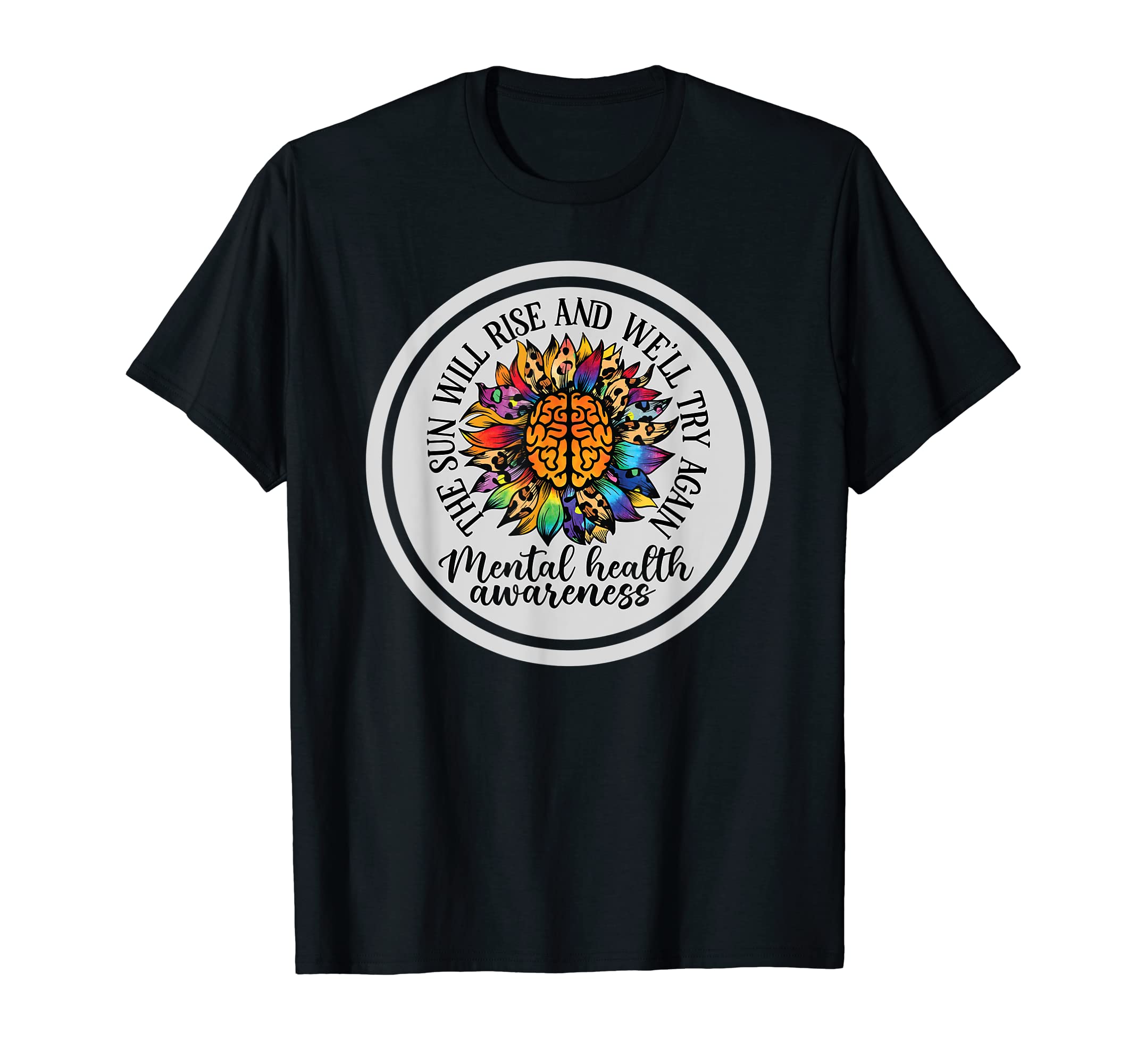 Sun Will Rise And We Will Try Again T-Shirt - Aesthetic Graphic for Adults - T-Shirt, Sweatshirt, Hoodie