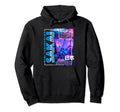 Sakai City 80S Synthwave Boba Tea Japan Hoodie - Unique Graphic Unisex - T-Shirt, Sweatshirt, Hoodie
