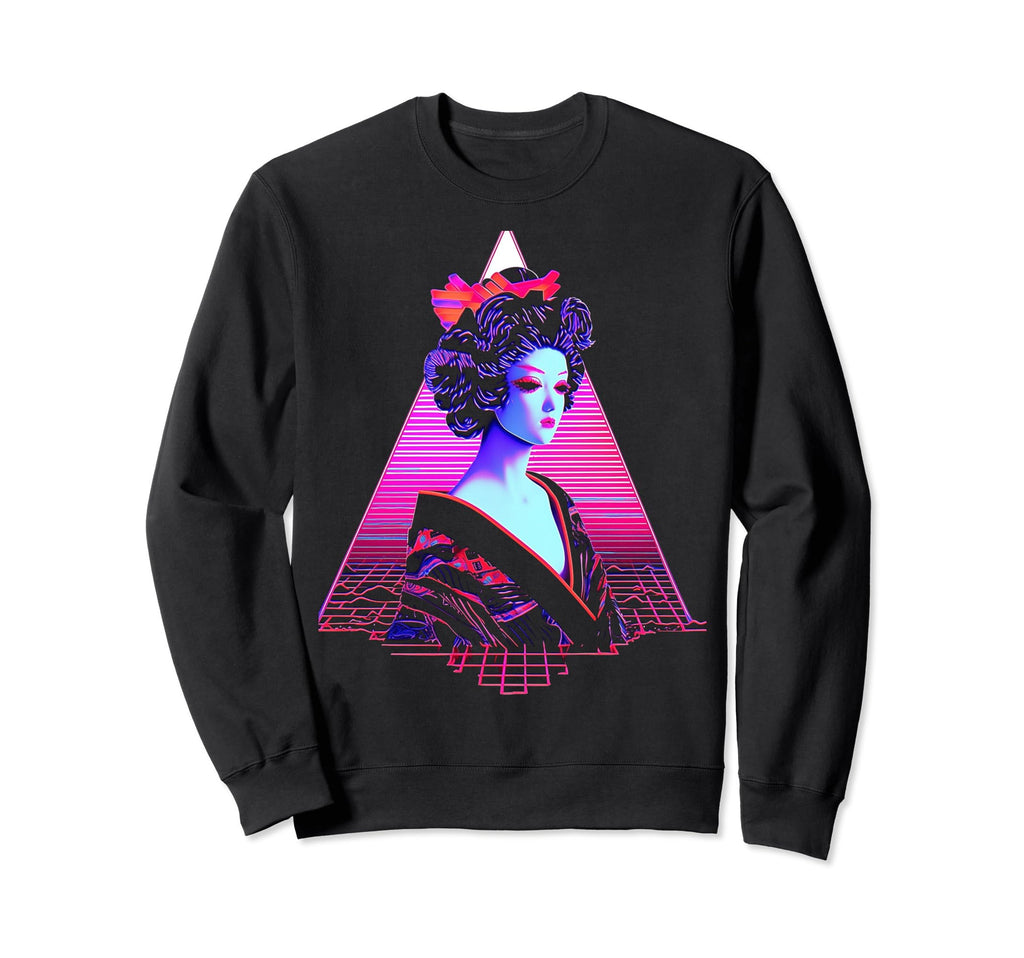Vaporwave Geisha 80S Synthwave 22 Sweatshirt - Novelty Apparel Men Women - T-Shirt, Sweatshirt, Hoodie
