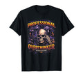 Professional Overthinker Skull Gothic T-Shirt - Fun Novelty Design Unisex - T-Shirt, Sweatshirt, Hoodie