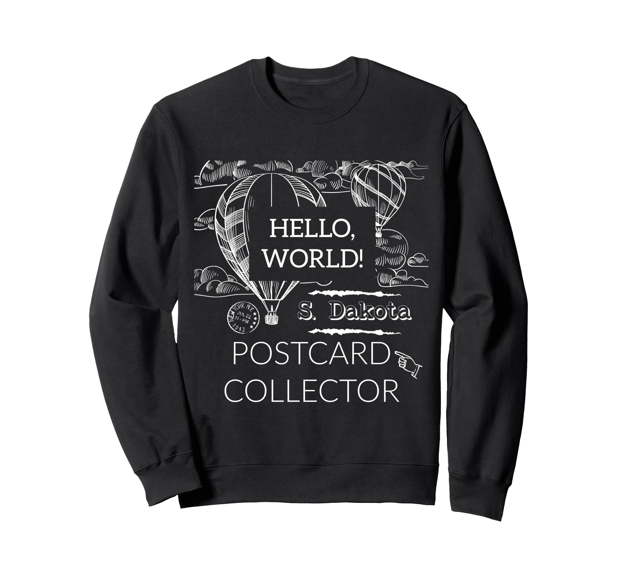 Postcard Collector Deltiologist Sweatshirt - Aesthetic Graphic for Adults - T-Shirt, Sweatshirt, Hoodie