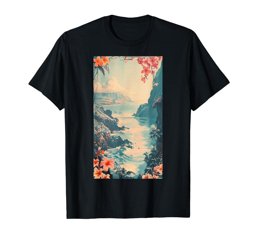 Hawaiian Postcard Inspired Tropical T-Shirt - Novelty Apparel Men Women - T-Shirt, Sweatshirt, Hoodie