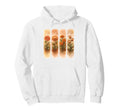 Orange Floral Watercolor Botanical Art Hoodie - Fun Novelty Design Unisex - T-Shirt, Sweatshirt, Hoodie