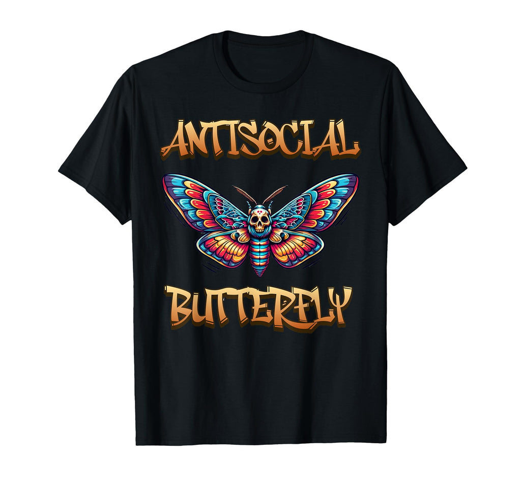 Antisocial Butterfly T-Shirt - Aesthetic Graphic Men Women - T-Shirt, Sweatshirt, Hoodie