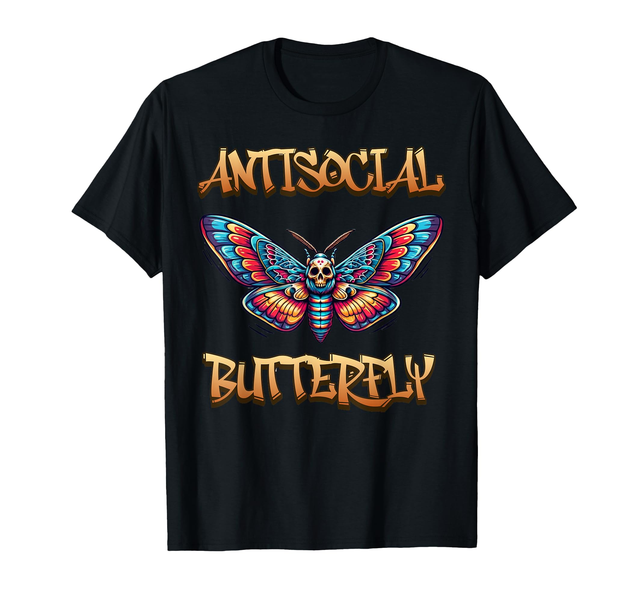 Antisocial Butterfly T-Shirt - Aesthetic Graphic Men Women - T-Shirt, Sweatshirt, Hoodie