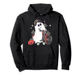 Motorcycle Biker Halloween Ghost Hoodie - Streetwear Style Men Women - T-Shirt, Sweatshirt, Hoodie