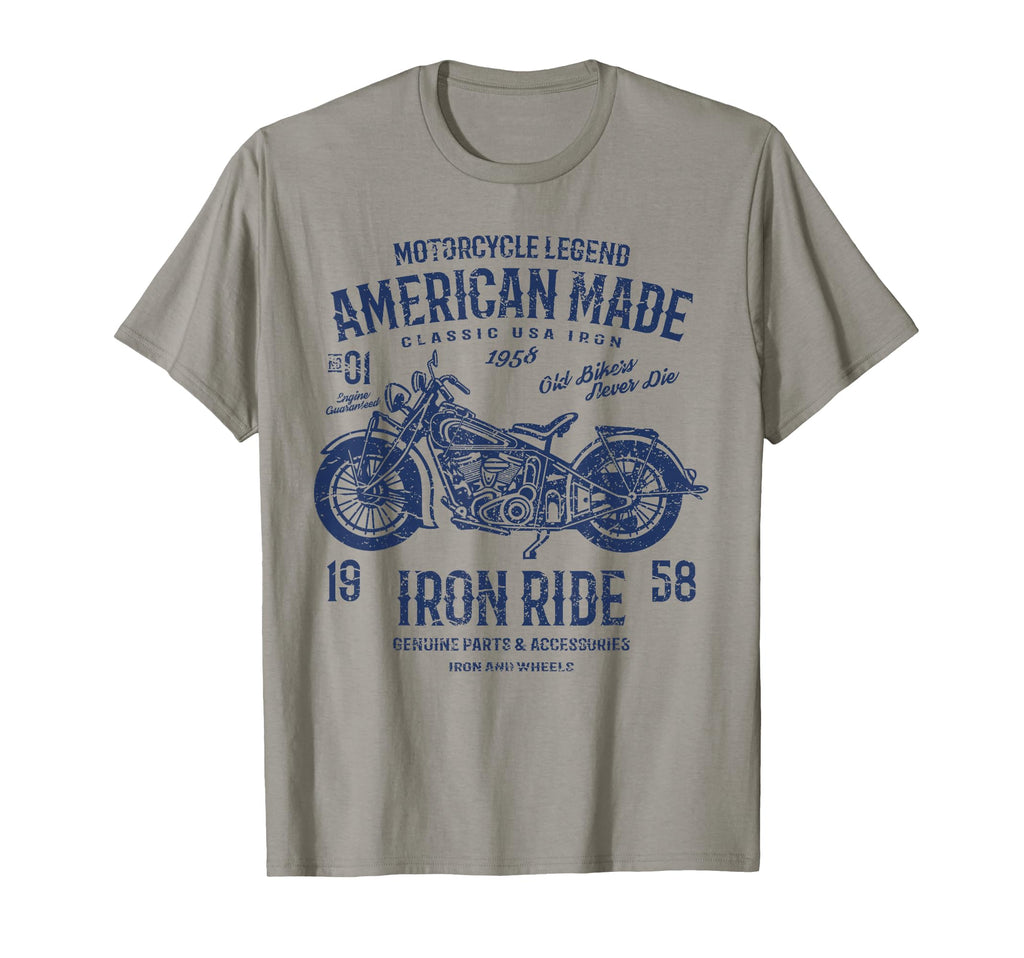 American Motorcycle Distressed T-Shirt - Novelty Apparel for Adults - T-Shirt, Sweatshirt, Hoodie