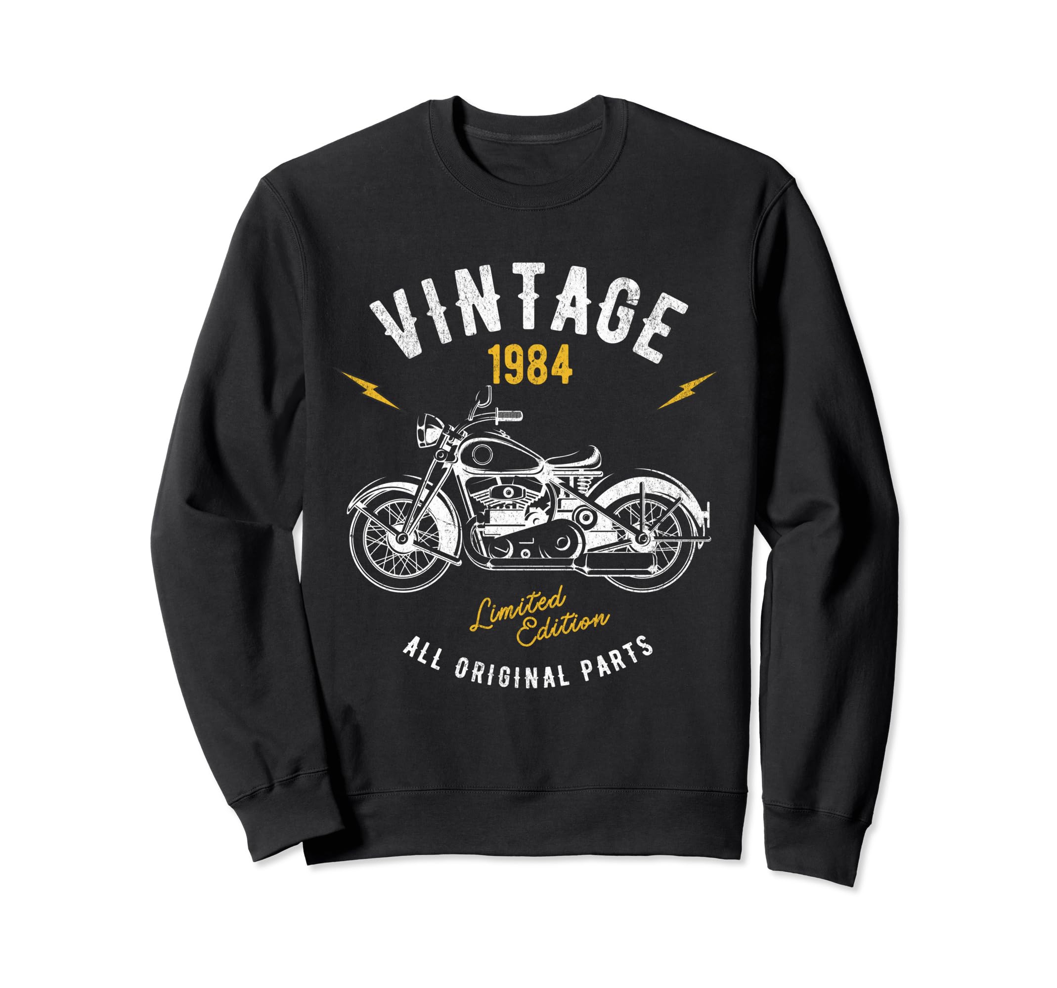 1984 Motorcycle Bikers Fortieth Sweatshirt - Trendy Graphic Men Women - T-Shirt, Sweatshirt, Hoodie