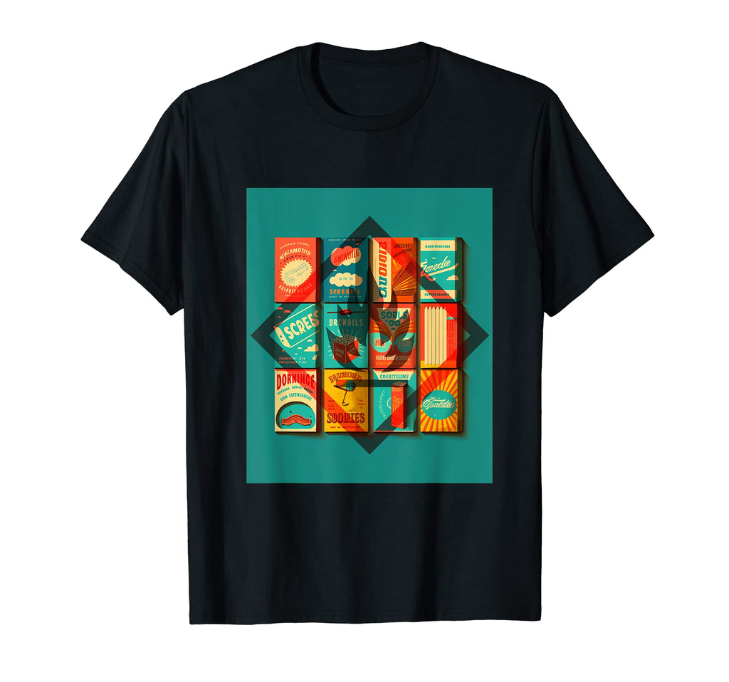 1960S Matchbook Covers Flamable T-Shirt - Aesthetic Graphic Men Women - T-Shirt, Sweatshirt, Hoodie