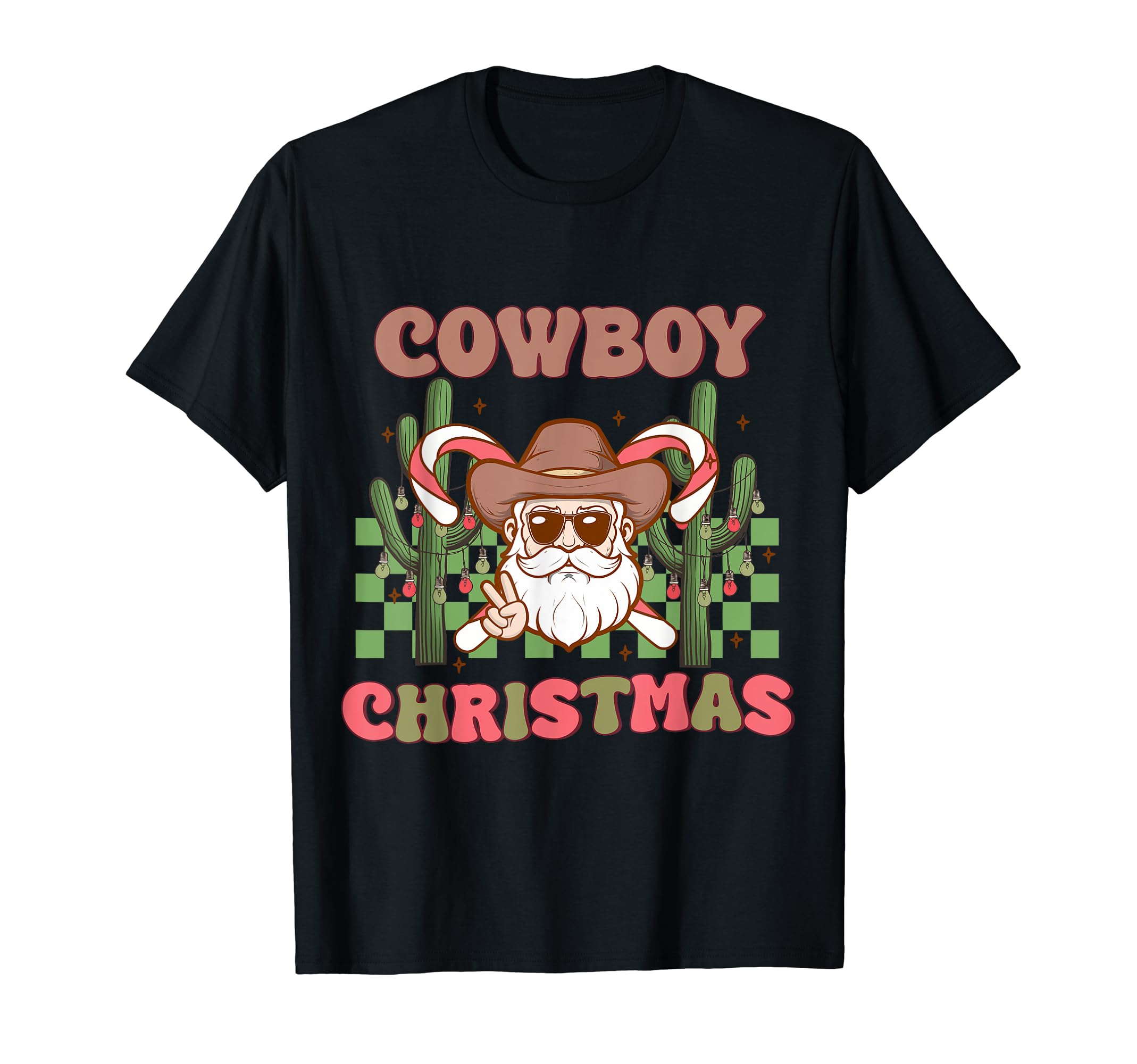 Howdy Cowboy Santa Country Western T-Shirt - Aesthetic Graphic Unisex - T-Shirt, Sweatshirt, Hoodie