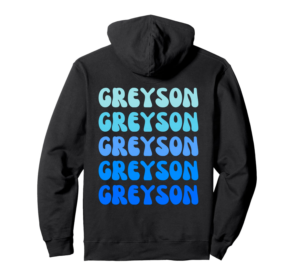 Greyson Name Stack Hoodie - Unique Graphic for Adults - T-Shirt, Sweatshirt, Hoodie