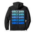 Greyson Name Stack Hoodie - Unique Graphic for Adults - T-Shirt, Sweatshirt, Hoodie