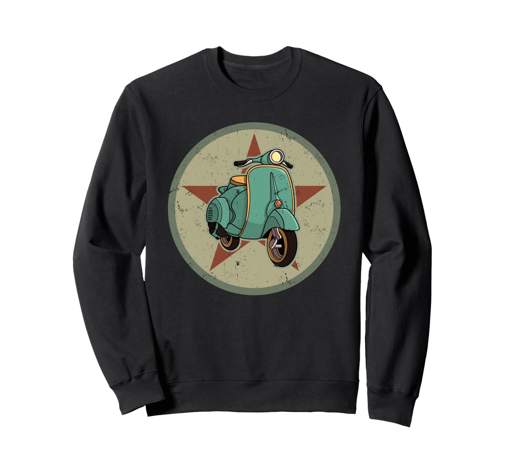 Scooter Moped Motorcycle Moped Sweatshirt - Minimalist Print Men Women - T-Shirt, Sweatshirt, Hoodie