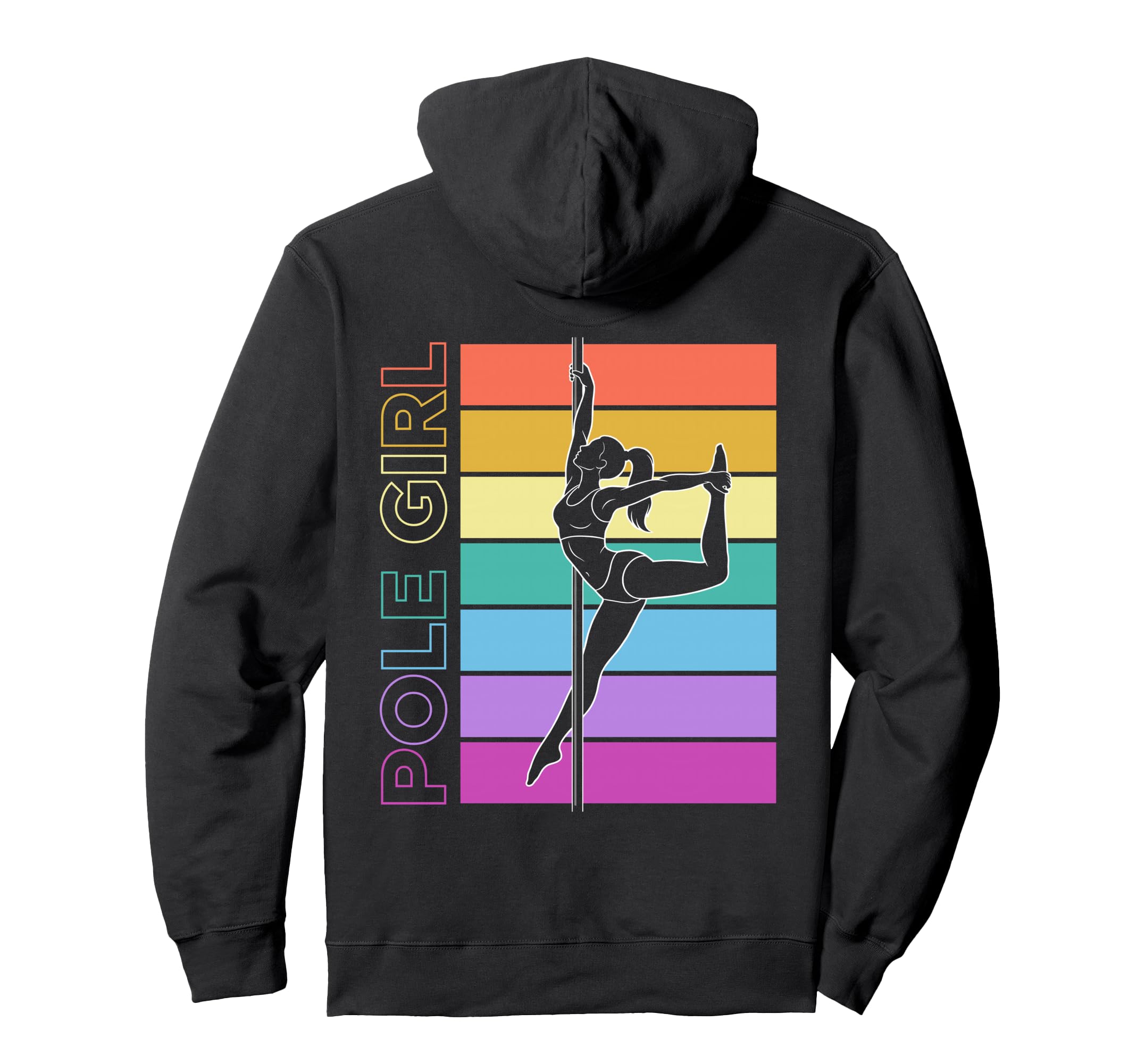 Pole Pole Dance Fitness Sunset Dancer Hoodie - Minimalist Print for Adults - T-Shirt, Sweatshirt, Hoodie