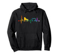 Roller Skate Heartbeat Watercolors Skating Hoodie - Minimalist Print Unisex - T-Shirt, Sweatshirt, Hoodie
