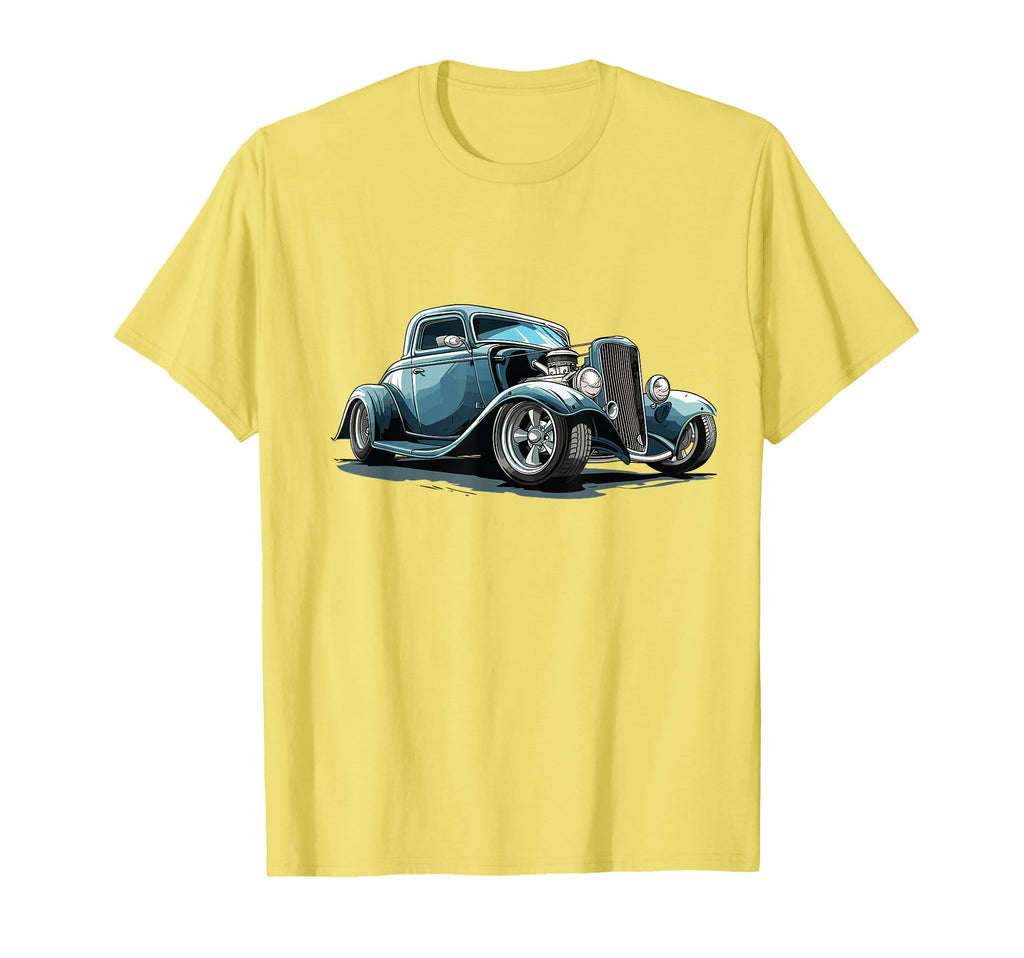 Hotrod Car Illustration Hotrod T-Shirt - Minimalist Print Men Women - T-Shirt, Sweatshirt, Hoodie