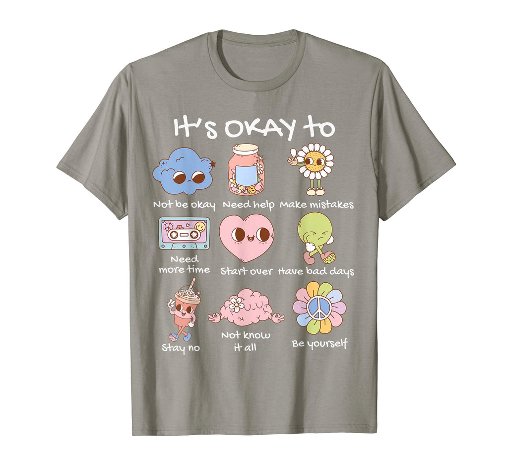 Groovy Its Okay To Make Some Mistakes T-Shirt - Trendy Graphic Men Women - T-Shirt, Sweatshirt, Hoodie
