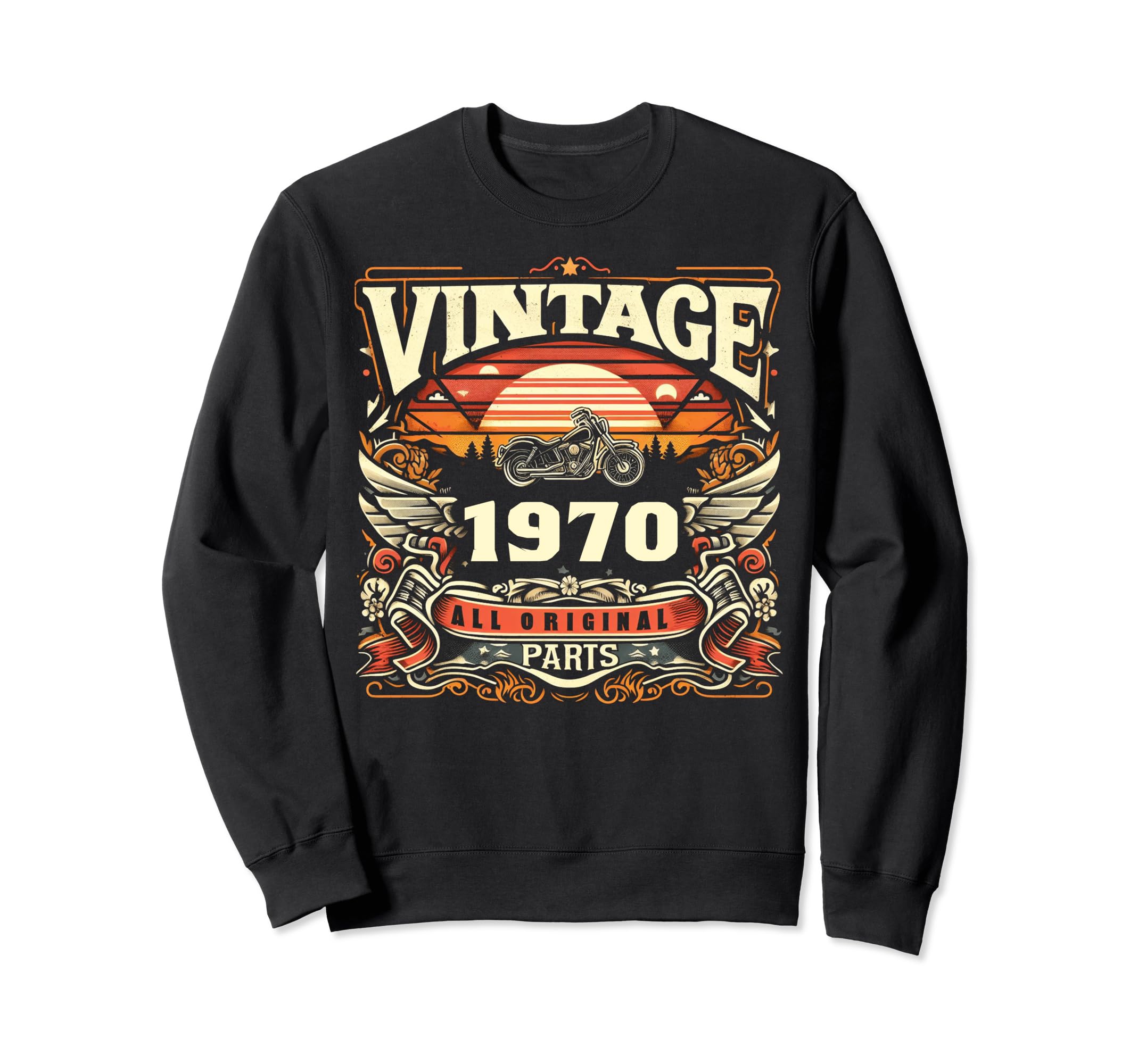 1970 Born 1970 54Th Birthday Sweatshirt - Graphic Print Men Women - T-Shirt, Sweatshirt, Hoodie