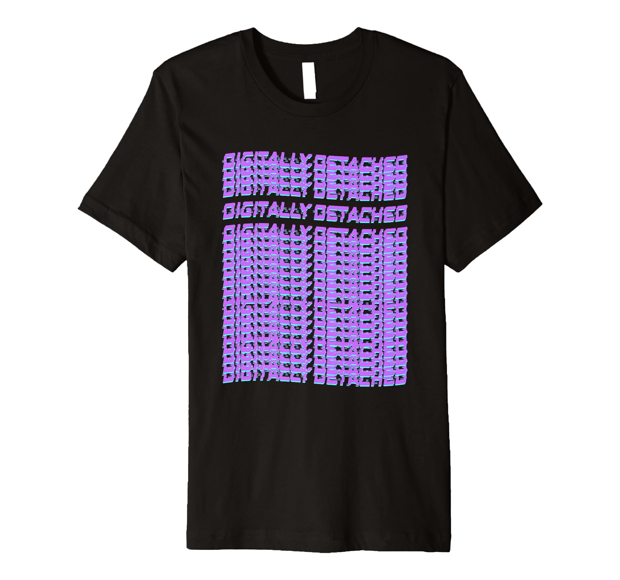 Digitally Detached Pixel Typography T-Shirt - Trendy Graphic Men Women - T-Shirt, Sweatshirt, Hoodie