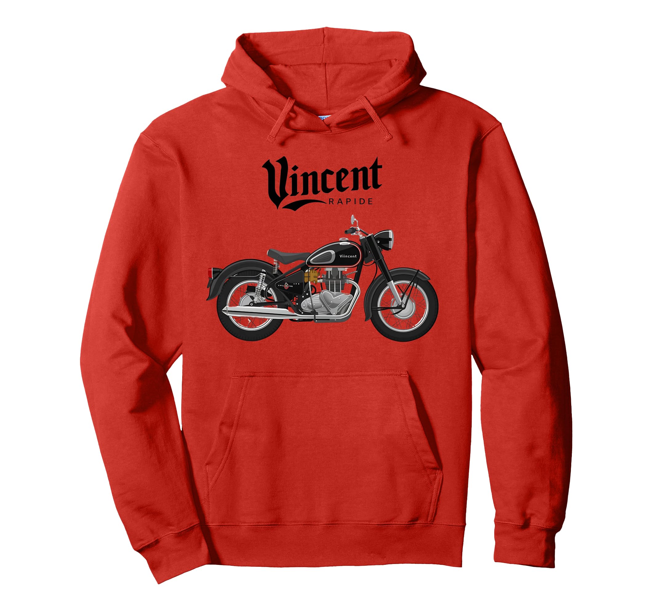 Vincent Rapide Motorcycle T Hoodie - Casual Everyday Wear Men Women - T-Shirt, Sweatshirt, Hoodie