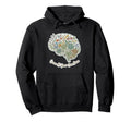 Grow Your Own Pace Floral Brain Hoodie - Custom Art Print for Adults - T-Shirt, Sweatshirt, Hoodie