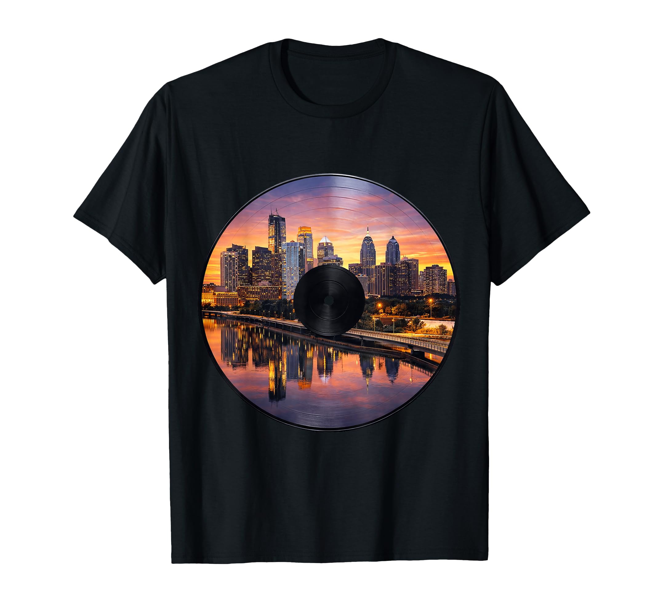 Philadelphia Pennsylvania Vinyl T-Shirt - Trendy Graphic Men Women - T-Shirt, Sweatshirt, Hoodie