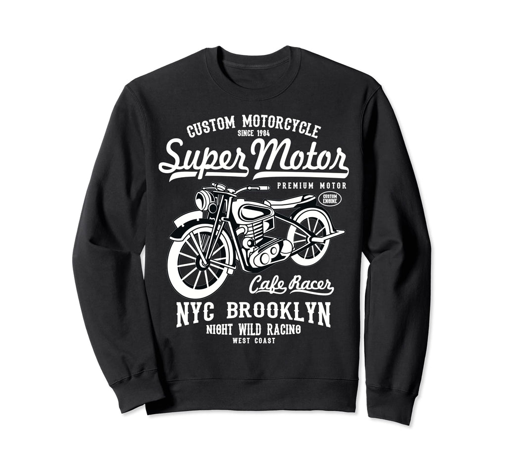 Biker Motorcycle Super Motor Sweatshirt - Trendy Graphic for Adults - T-Shirt, Sweatshirt, Hoodie