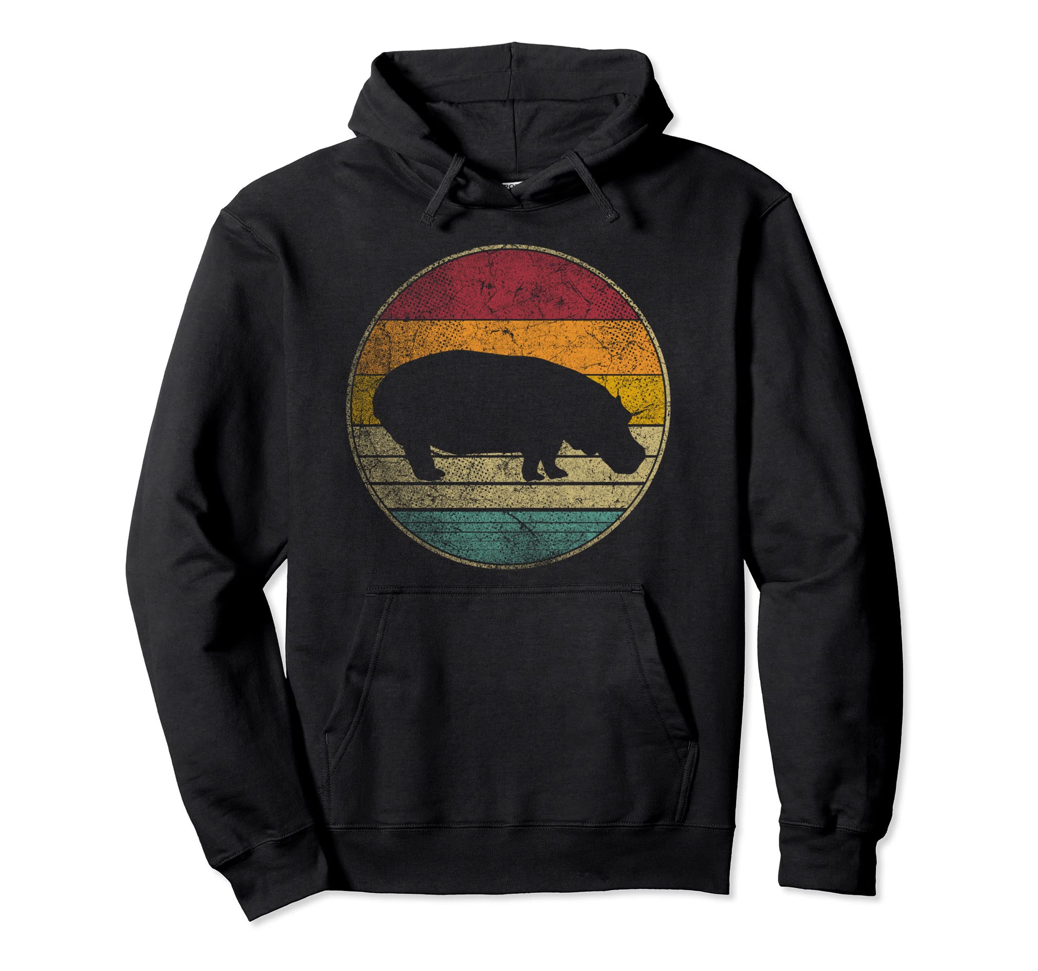 Hippo Hippopotamus Love Sun 70S 80S Gift Hoodie - Novelty Apparel Men Women - T-Shirt, Sweatshirt, Hoodie