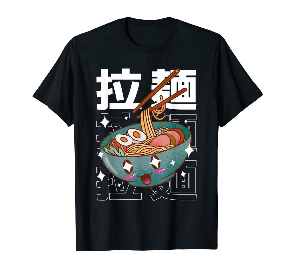 Japanese Anime Ramen Bowl 90S T-Shirt - Custom Art Print for Adults - T-Shirt, Sweatshirt, Hoodie