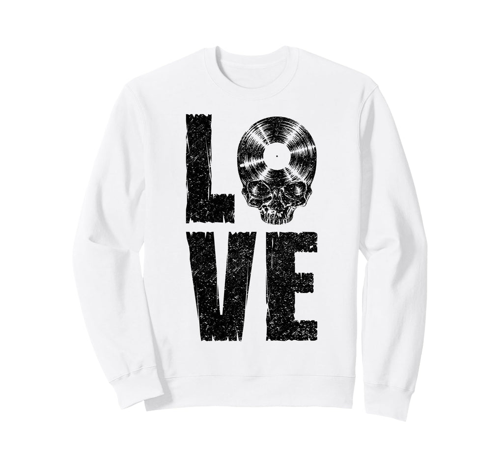 I Love Vinyl Old School Record Sweatshirt - Trendy Graphic Men Women - T-Shirt, Sweatshirt, Hoodie