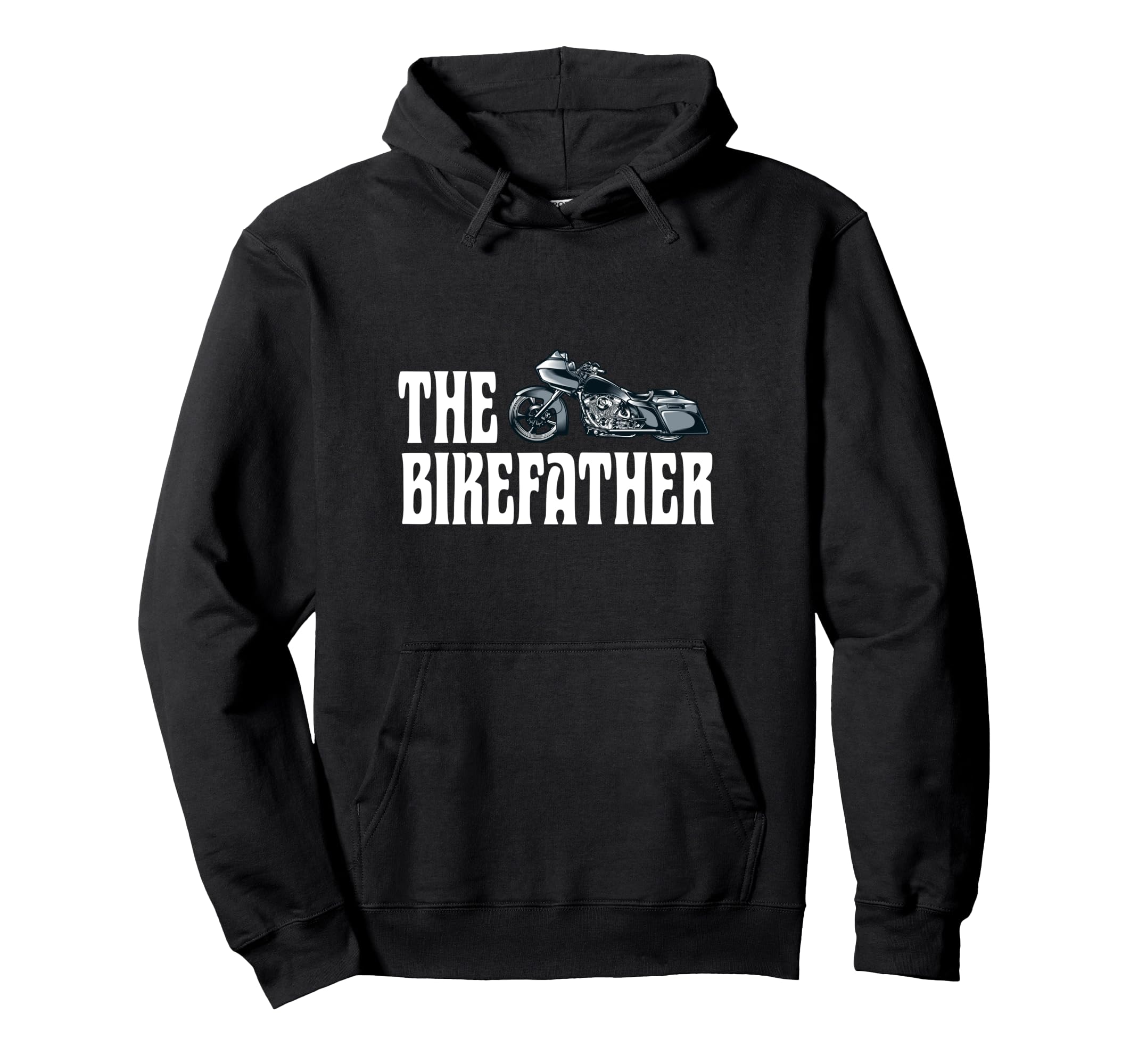 Biker Biker Dad Bikefather Funny Hoodie - Casual Everyday Wear for Adults - T-Shirt, Sweatshirt, Hoodie