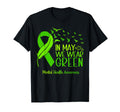 Mental Health Awareness Green Ribbon May T-Shirt - Unique Graphic Unisex - T-Shirt, Sweatshirt, Hoodie