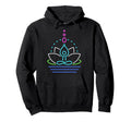 Funny Yoga Lotus Flower Meditation Hoodie - Fun Novelty Design Men Women - T-Shirt, Sweatshirt, Hoodie