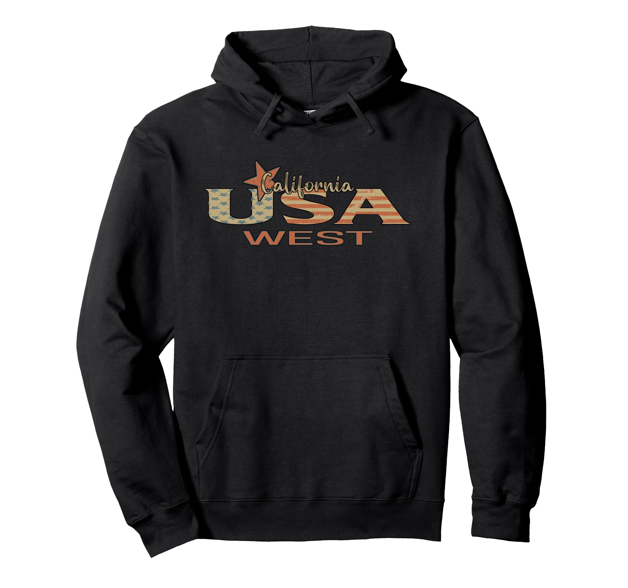 California Usa West Souvenir Hoodie - Minimalist Print Unisex - T-Shirt, Sweatshirt, Hoodie