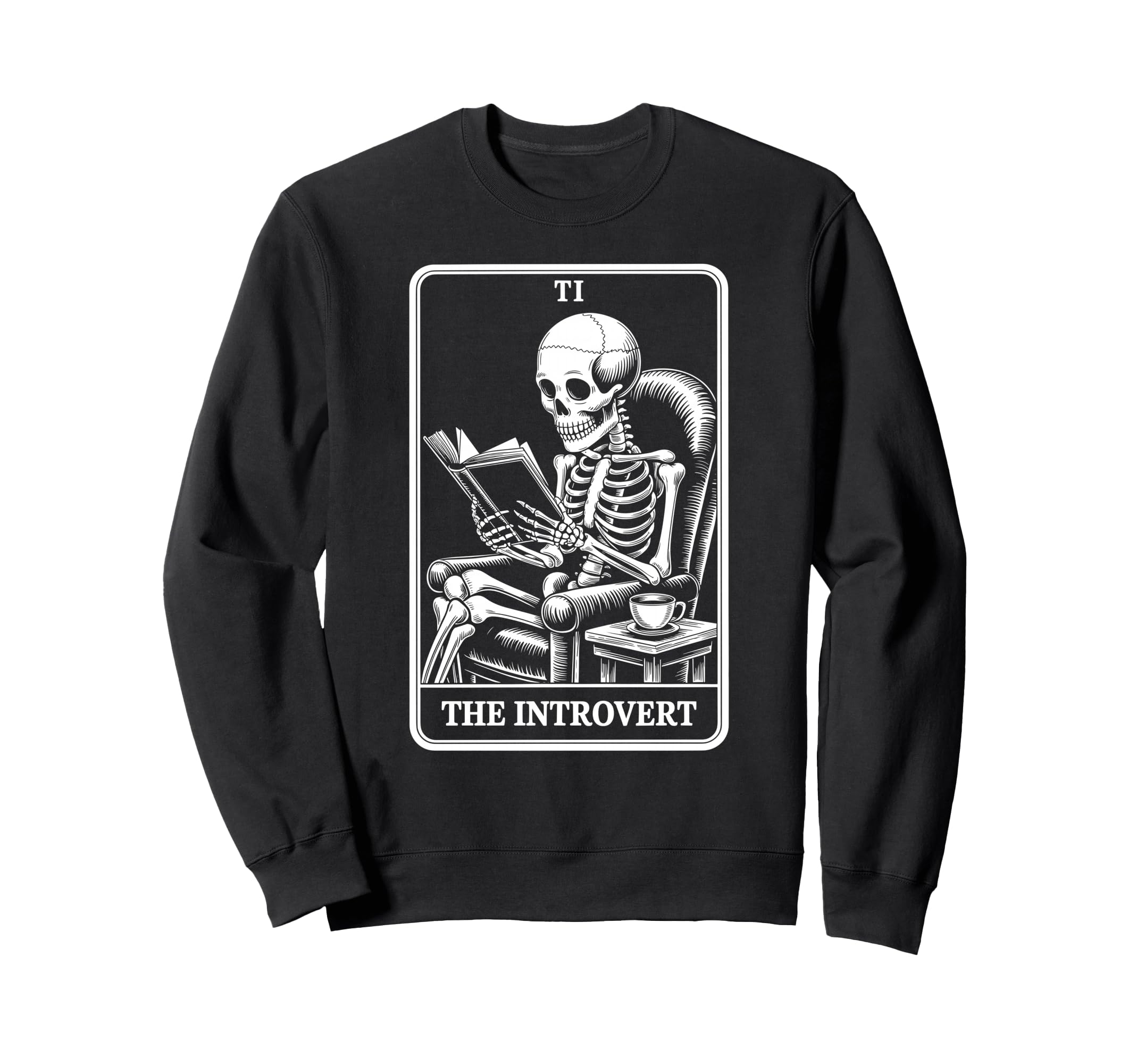 Introvert Tarot Indoorsy Antisocial Sweatshirt - Novelty Apparel Unisex - T-Shirt, Sweatshirt, Hoodie