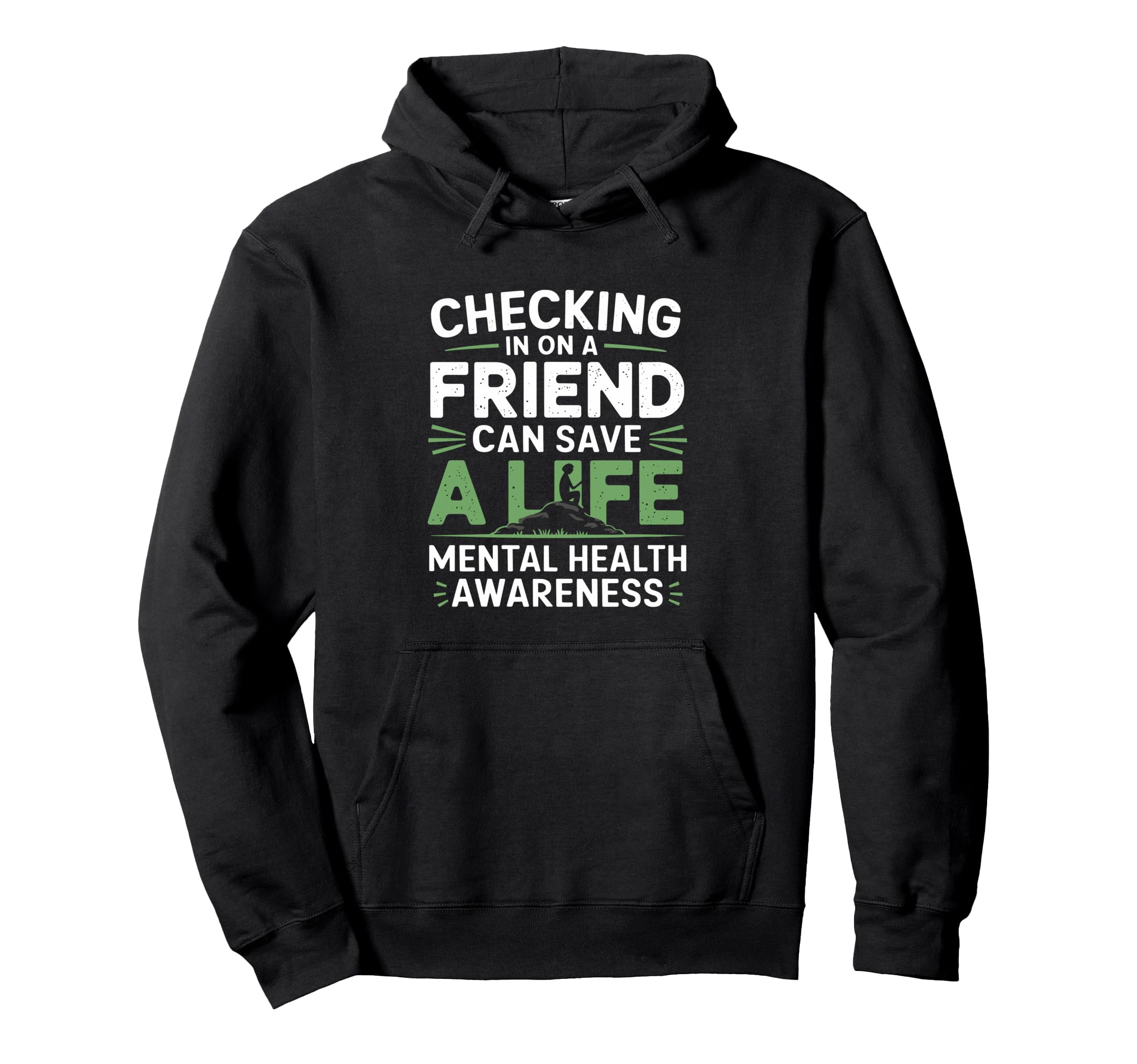 Friendship Mental Health Awareness Hoodie - Graphic Print Men Women - T-Shirt, Sweatshirt, Hoodie