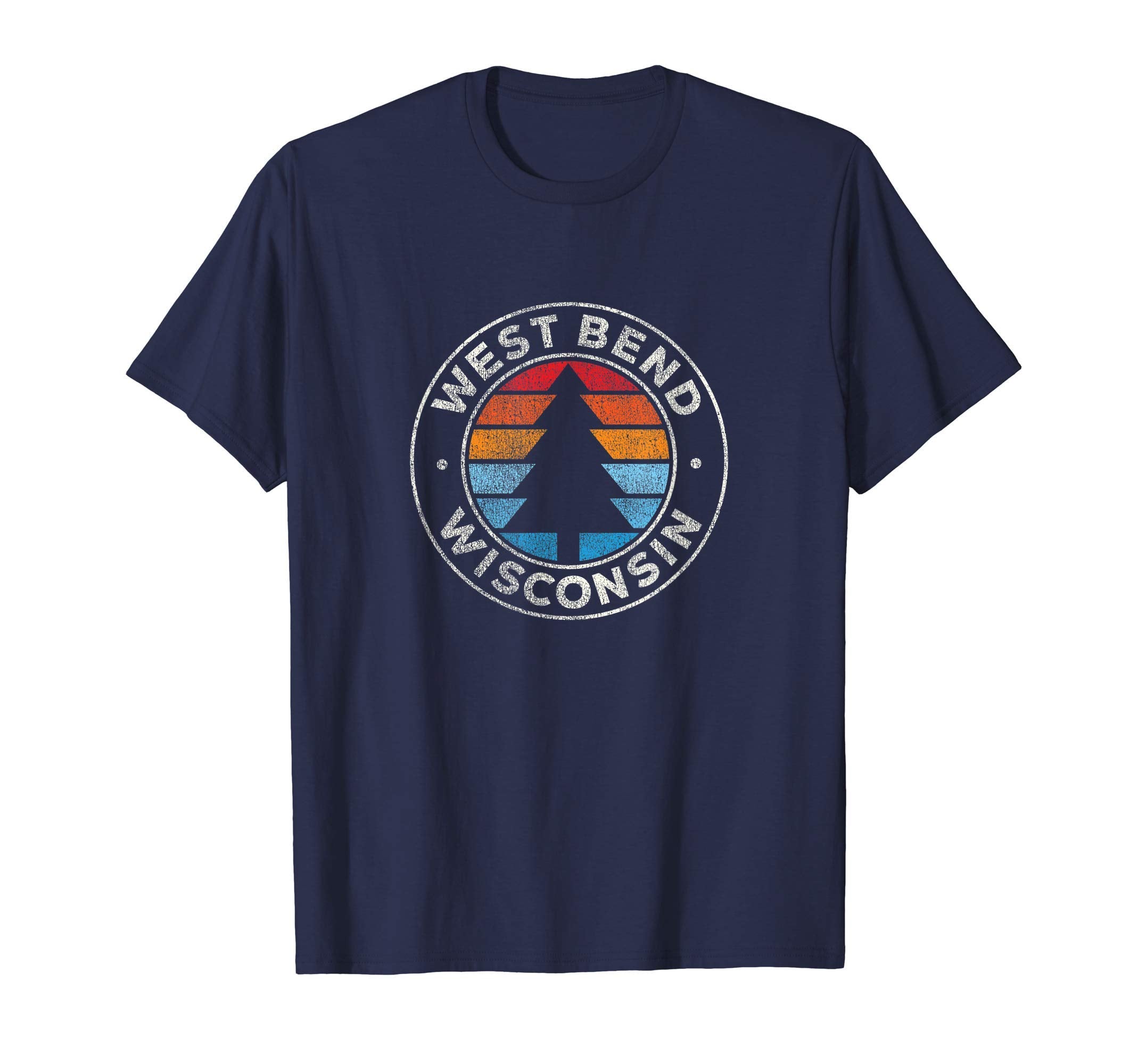West Bend Wisconsin Wi 70S T-Shirt - Fun Novelty Design for Adults - T-Shirt, Sweatshirt, Hoodie