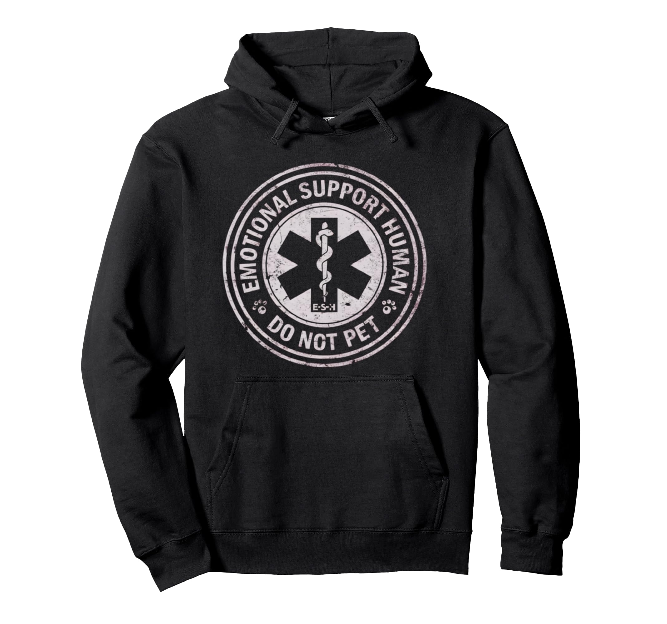 Emotional Support Human Do Not Pet Hoodie - Novelty Apparel Men Women - T-Shirt, Sweatshirt, Hoodie