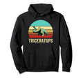 Sunset Triceratops Hoodie - Novelty Apparel for Adults - T-Shirt, Sweatshirt, Hoodie