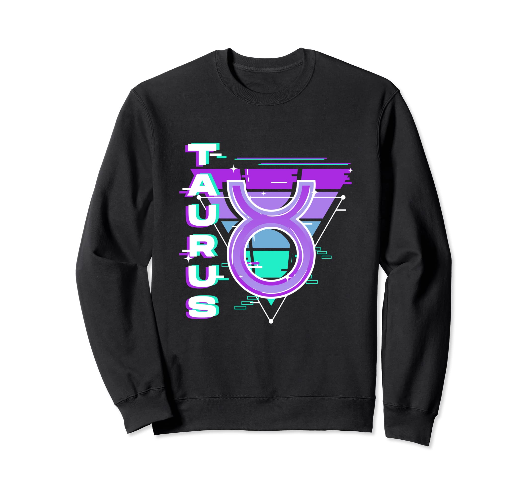 Taurus Zodiac Sign Vaporwave Sweatshirt - Casual Everyday Wear Unisex - T-Shirt, Sweatshirt, Hoodie