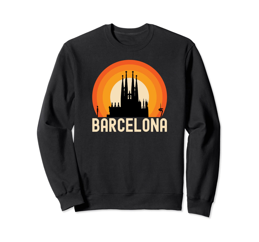 Barcelona Spain Sunset Sweatshirt - Casual Everyday Wear Unisex - T-Shirt, Sweatshirt, Hoodie