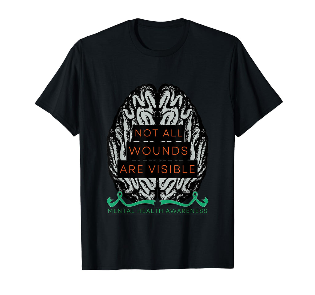 Not All Wounds Are Visible Promoting T-Shirt - Minimalist Print Men Women - T-Shirt, Sweatshirt, Hoodie