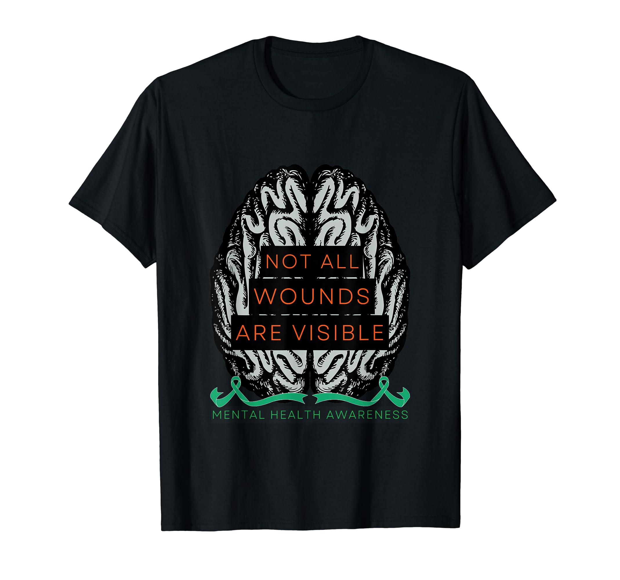 Not All Wounds Are Visible Promoting T-Shirt - Minimalist Print Men Women - T-Shirt, Sweatshirt, Hoodie