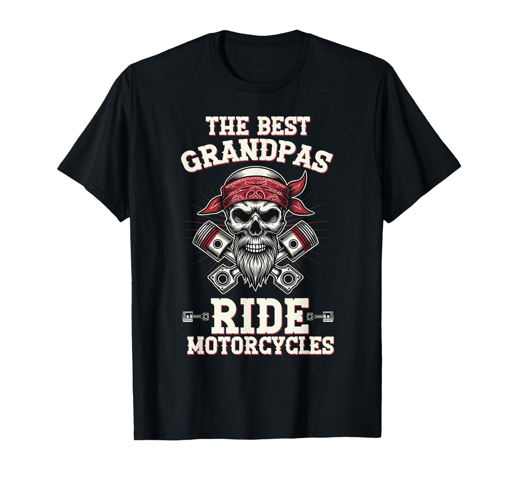 Best Grandpas Ride Motorcycles T-Shirt - Custom Art Print for Adults - T-Shirt, Sweatshirt, Hoodie