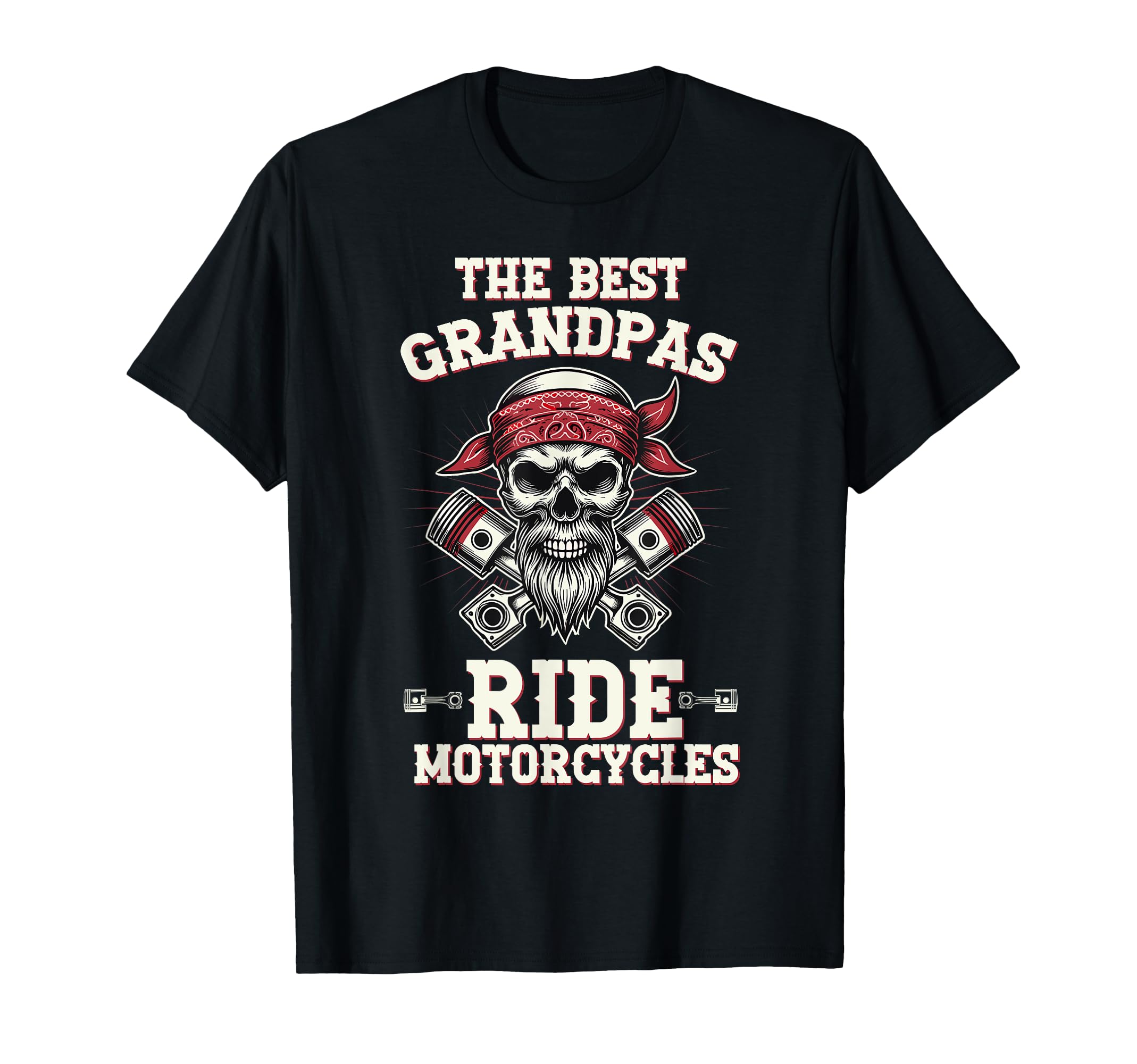 Best Grandpas Ride Motorcycles T-Shirt - Custom Art Print for Adults - T-Shirt, Sweatshirt, Hoodie