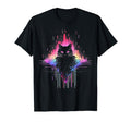 Synthwave Cat 80S 1 T-Shirt - Novelty Apparel Unisex - T-Shirt, Sweatshirt, Hoodie